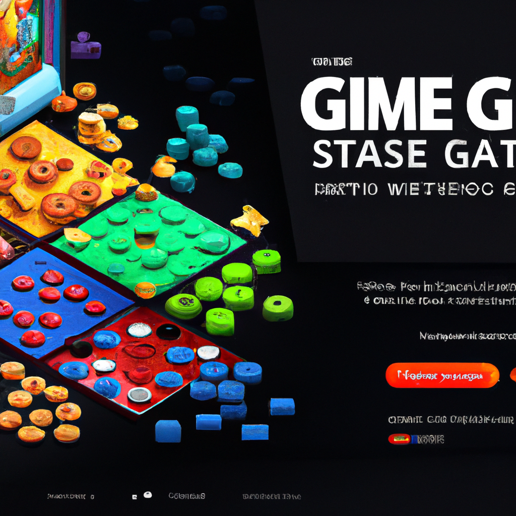 Feature mosaic showing modular game pieces